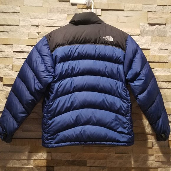North Face Mens Small Blue 96 Vintage Retro Nuptse Puffer Jacket 700 Down Coat - Picture 4 of 4